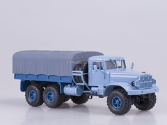 KRAZ-255B1 board with awning 1969 blue 1:43 Nash Avtoprom