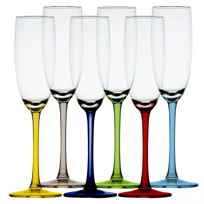 Non-slip ecozen champagne glass – party – 6 pcs Marine Business