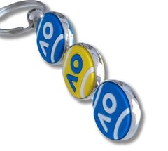 Брелок Australian Open Keyring Three Spining Tennis Ball - multicolor