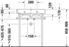 Раковина мебельная Duravit Happy D.2 2318650060