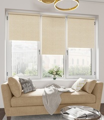 Рулонные шторы Кристалл блэкаут Крем