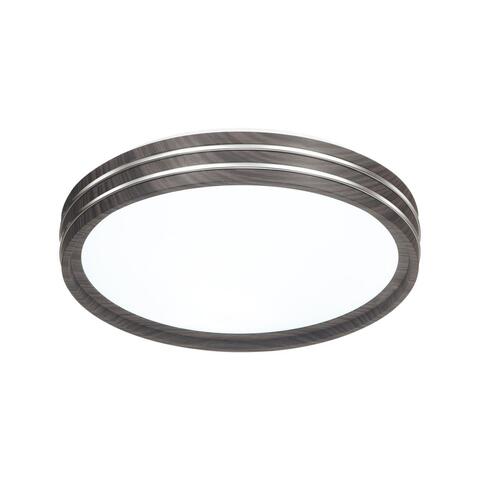 7604/EL PALE SN 022 Потолочный светодиодный светильник/белый/венге/хром LED 72Вт с ДУ 3000-6000К D500 IP43 пульт ДУ TROSTO