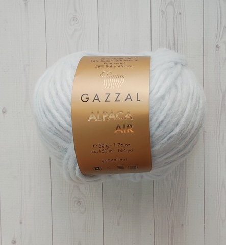 Пряжа Gazzal Alpaca Air 84 лед