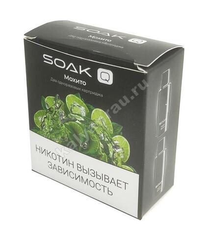 Картриджи SOAK Q 1500 затяжек - Мохито (Mojito Blanco)