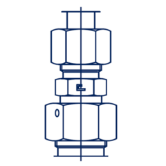 Соединение PNF DL08 М14х1.5 DS06 M14x1.5 (корпус) CAST