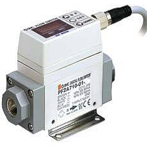 PF2A710-F01-67-XKV01   Датчик расхода воздуха c цифр. индикацией, 1-10 л/мин, 2 PNP, G1/8