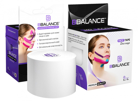 Тейп для лица BB FACE TAPE™ 5 см × 5 м хлопок белый