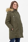 Куртка-парка 2 в 1 для беременных 11149 оливковый