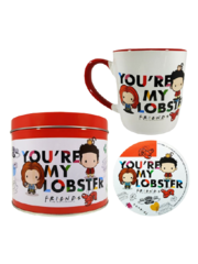 Набор кружка и подставка Friends You`re My Lobster - Chibi Mug & Coaster In Tin
