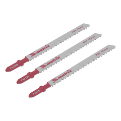Полотна для электро-лобзика по металлу, 3 шт, T127D, 75 х 3 мм, HSS Matrix Professional, 78208