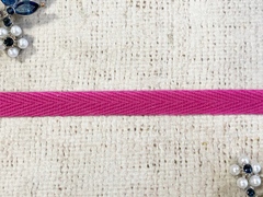 Лента киперная, хлопок, ш. 1 см, фуксия