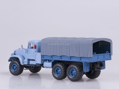 KRAZ-255B1 board with awning 1969 blue 1:43 Nash Avtoprom