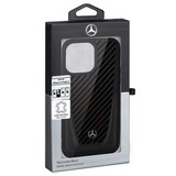 Кожаный чехол Mercedes-Benz Dynamic Line для iPhone 14 Pro (Черный)