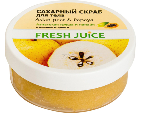 Skrab \ Scrub\Скраб\ Сахарный скраб для тела Fresh Juice Asian Pear & Papaya 225 мл