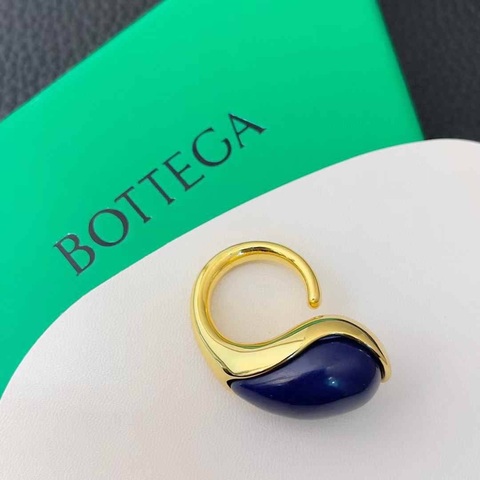Кольцо капля Bottega синее