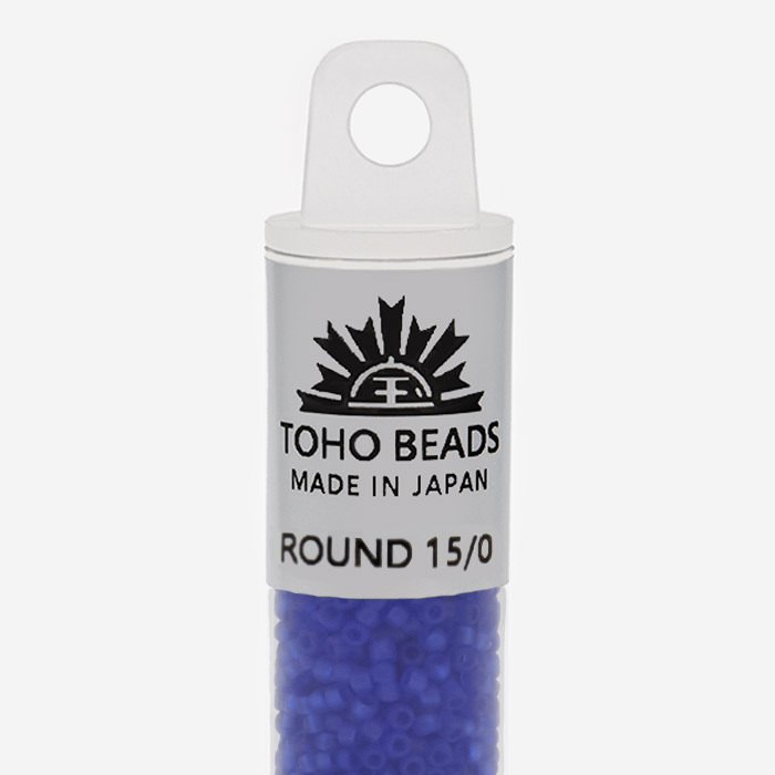 Японский бисер TOHO Round 15/0 (№8F), прозрачный матовый