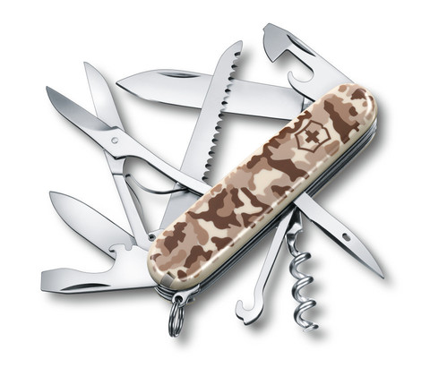 Складной нож Victorinox Huntsman Desert Camouflage (1.3713.941) 91 мм., 15 функций, песочный камуфляж - Wenger-Victorinox.Ru