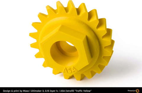Пластик для 3D-принтера Fillamentum ASA Extrafill Traffic Yellow