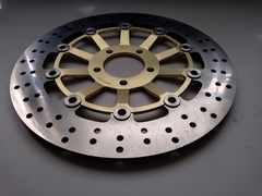 Диск тормозной передний на Kawasaki ZX7R NINJA, ZRX R / ZRX S / ZRX, золотой