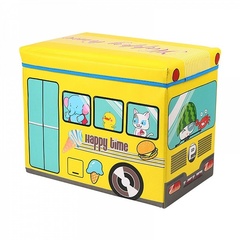 Коробка для хранения игрушек и вещей Blonder Home Trailer Happy Time Yellow VAN/64