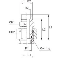 Соединение PNF DS10 М30х2 (корпус) CAST