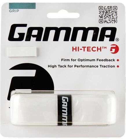 Намотки теннисные базовая Gamma Hi-Tech Grip 1P - white