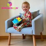 Детское мягкое кресло, голубое 2
