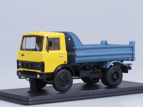 MAZ-5551 tipper early yellow-blue Start Scale Models (SSM) 1:43