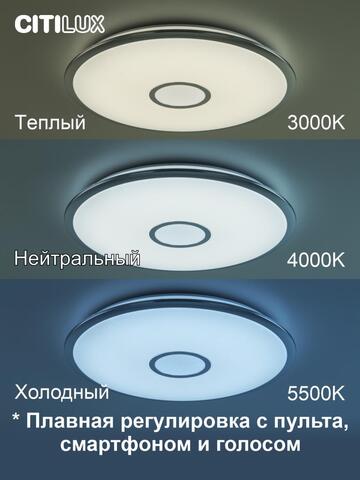 Потолочный светодиодный светильник Citilux Старлайт Смарт CL703A80G