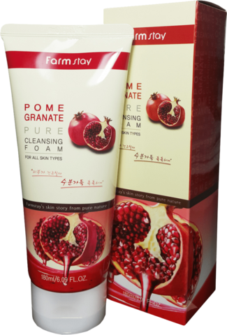 Farmstay Pomegranate Pure Cleansing Foam Пенка для лица очищающая с экстрактом граната