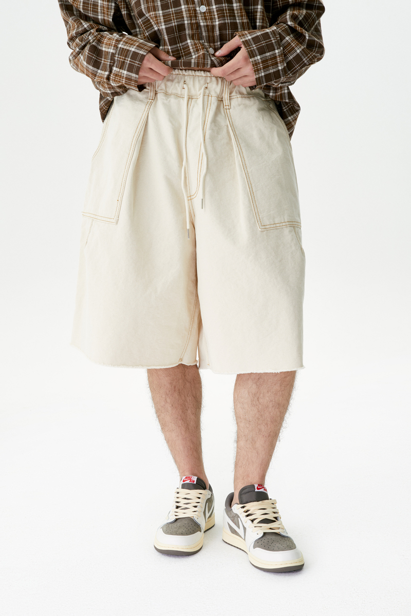 Бежевые джинсовые шорты Normie