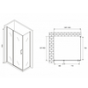 Abber Sonnenstrand AG04130S-S85 Душевой уголок, 130x85x195, цвет: хром