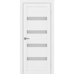 Купить Межкомнатная дверь экошпон Турин 505.12 белый лёд остеклённая