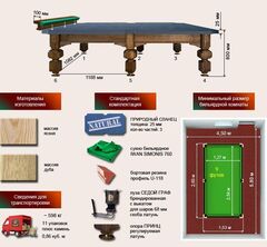 Бильярдный стол для русской пирамиды 