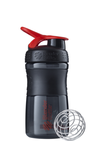 Картинка шейкер Blender Bottle SportMixer 591 Black/Red - 1