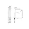 Almar E214002.HB Almar Смеситель однорычажный для раковины , излив 188 мм,цвет High Brass Brushed PVD