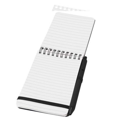 Блокнот Thalaasa формата А6 в твердой обложке из океанического пластика с шариковой ручкой