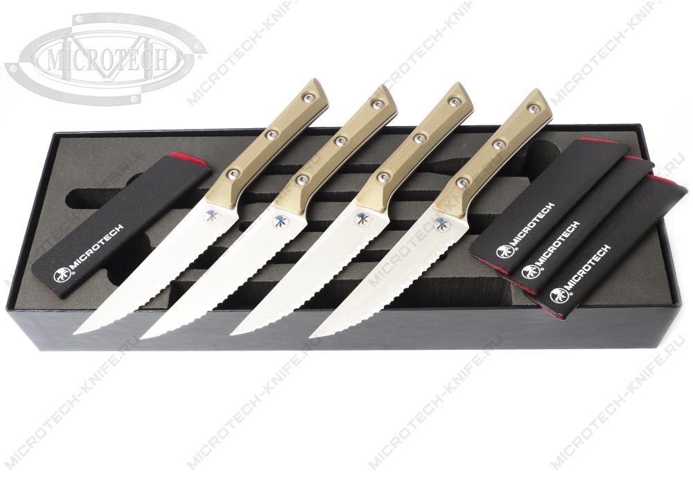 Сет Microtech Kitchen Steak Set 4 TAN
