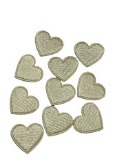 Термоаппликация, р. 2х2,3 см, кремовый