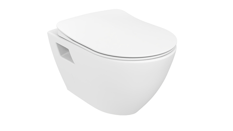 Creavit Terra TP329-11CB00E-0000 Унитаз подвесной безободковый, цвет: белый