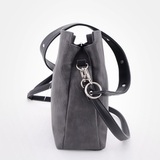 Сумка Саломея 1134 македония серый + черный