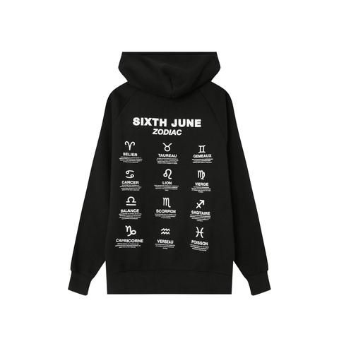 Sixth June Zodiac Hoodie BLCK