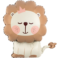 К Фигура, Лев/Львенок, Бежевый, Сатин, 30''/76 см, 1 шт.