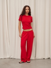 брюки из вареного футера