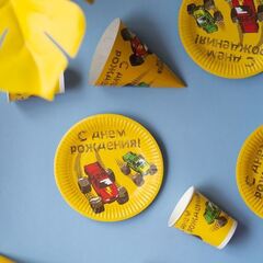 Тарелки Тачки Монстры Трак, 18 см, 6 шт.