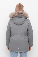 куртка  для мальчика  ВК 36103/3 ГР (122-158)