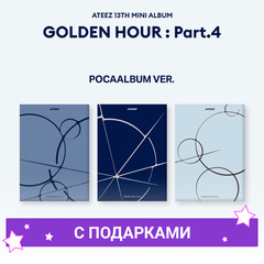 Альбом ATEEZ - GOLDEN HOUR : Part.4 [POCAALBUM Ver.] | с подарками