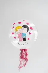 Сет гелиевых шаров Любовь в воздухе Лав ис