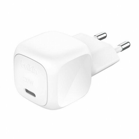 Зарядка Belkin BoostCharge Compact USB-C Wall Charger 20W With PPS, белый