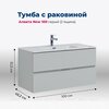 Aquanet 274010 Тумба с раковиной Алвита new 100 2 ящ. цв.серый (274010)
